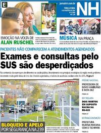 Capa do jornal Jornal NH 08/08/2017