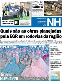 Capa do jornal Jornal NH 09/10/2017