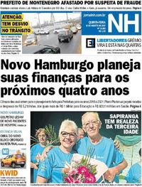 Capa do jornal Jornal NH 10/08/2017