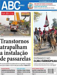 Capa do jornal Jornal NH 10/09/2017