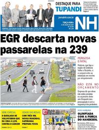 Capa do jornal Jornal NH 11/07/2017