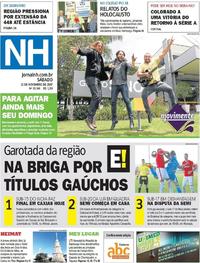 Capa do jornal Jornal NH 11/11/2017