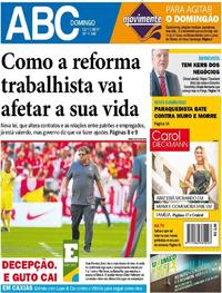 Capa do jornal Jornal NH 12/11/2017