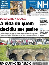 Capa do jornal Jornal NH 14/08/2017