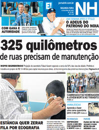 Capa do jornal Jornal NH 15/05/2017