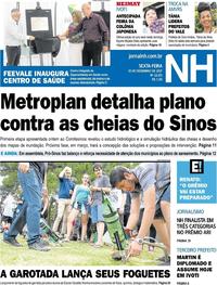 Capa do jornal Jornal NH 15/12/2017