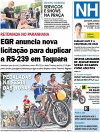 Capa do jornal Jornal NH 16/11/2017