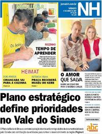 Capa do jornal Jornal NH 17/06/2017