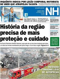 Capa do jornal Jornal NH 17/08/2017