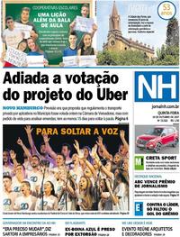 Capa do jornal Jornal NH 19/10/2017