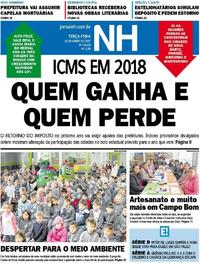 Capa do jornal Jornal NH 20/06/2017