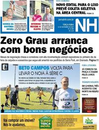 Capa do jornal Jornal NH 21/11/2017