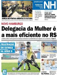 Capa do jornal Jornal NH 22/05/2017