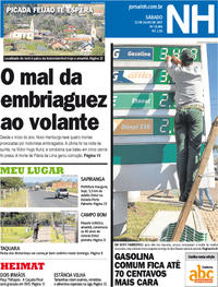 Capa do jornal Jornal NH 22/07/2017