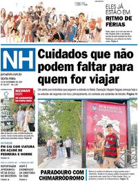 Capa do jornal Jornal NH 22/12/2017