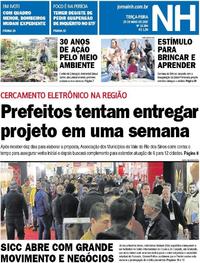 Capa do jornal Jornal NH 23/05/2017