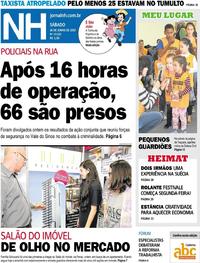 Capa do jornal Jornal NH 24/06/2017