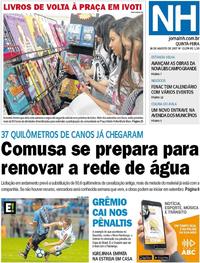 Capa do jornal Jornal NH 24/08/2017