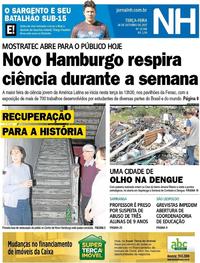 Capa do jornal Jornal NH 24/10/2017