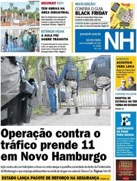 Capa do jornal Jornal NH 24/11/2017