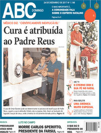 Capa do jornal Jornal NH 24/12/2017