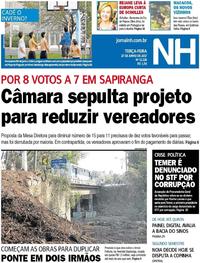 Capa do jornal Jornal NH 27/06/2017