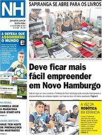 Capa do jornal Jornal NH 27/10/2017