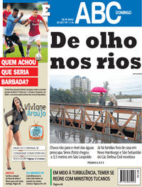 Capa do jornal Jornal NH 28/05/2017