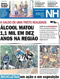 Capa do jornal Jornal NH 28/08/2017