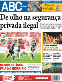 Capa do jornal Jornal NH 29/10/2017