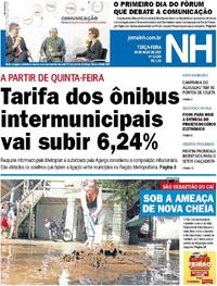 Capa do jornal Jornal NH 30/05/2017