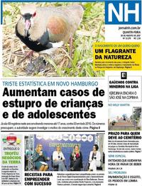 Capa do jornal Jornal NH 30/08/2017