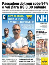 Capa do jornal Jornal NH 01/02/2018