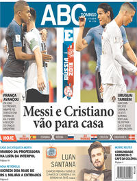 Capa do jornal Jornal NH 01/07/2018
