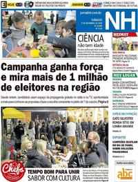 Capa do jornal Jornal NH 01/09/2018