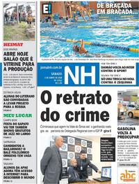 Capa do jornal Jornal NH 02/06/2018