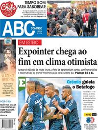 Capa do jornal Jornal NH 02/09/2018