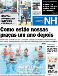 Capa do jornal Jornal NH 04/01/2018