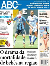 Capa do jornal Jornal NH 04/02/2018