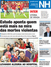 Capa do jornal Jornal NH 05/11/2018