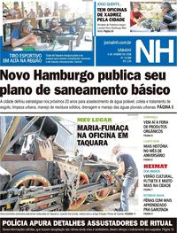 Capa do jornal Jornal NH 06/01/2018