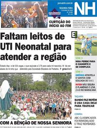 Capa do jornal Jornal NH 07/05/2018