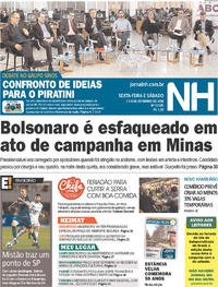 Capa do jornal Jornal NH 07/09/2018
