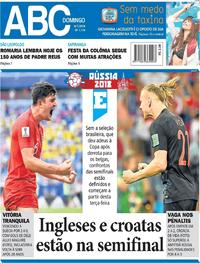 Capa do jornal Jornal NH 08/07/2018