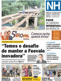 Capa do jornal Jornal NH 09/05/2018