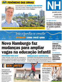 Capa do jornal Jornal NH 10/10/2018