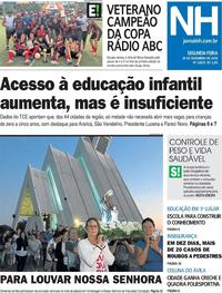 Capa do jornal Jornal NH 10/12/2018