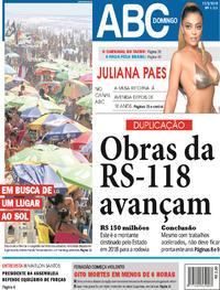 Capa do jornal Jornal NH 11/02/2018