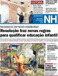Capa do jornal Jornal NH 13/07/2018