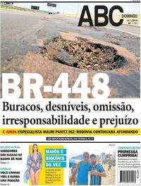 Capa do jornal Jornal NH 14/01/2018